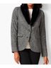 Talbots 48% Wool 27% Polyester 25% Viscose 78% Modacrylic 12% Polyester 10% Acrylic 100% Polyester Chevron-herringbone Gray Blazer Size 16 - photo 7