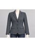 Talbots 48% Wool 27% Polyester 25% Viscose 78% Modacrylic 12% Polyester 10% Acrylic 100% Polyester Chevron-herringbone Gray Blazer Size 16 - photo 4