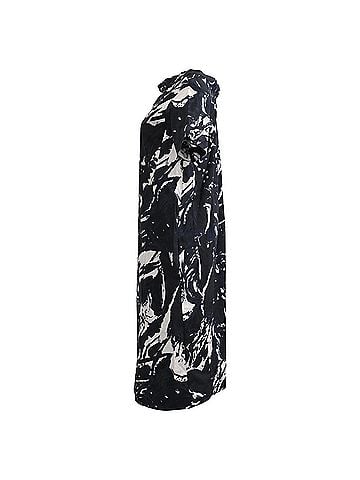 MARNI Marni Abstract Printed Dress in Black Cotton (view 2)