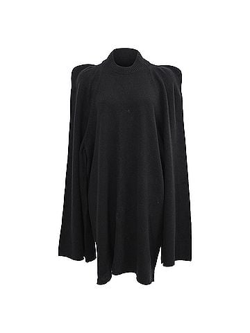 Rick Owens Rick Owens Tec Sweater in Black Cashmere (view 1)