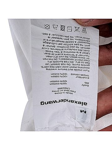 Alexander Wang Alexander Wang Logo Graphic T-shirt in White Cotton (view 2)
