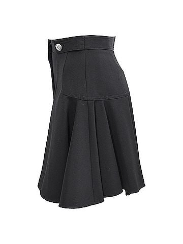 Alexander McQueen Alexander Mcqueen Flared Shorts in Black Wool (view 2)