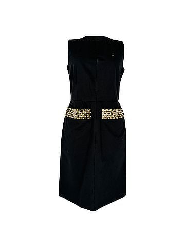 MARNI Marni Sleeveless Shift Dress in Black Cotton (view 1)