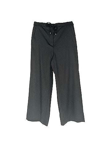 Max Mara S' Max Mara String Trouser Pants in Black Wool (view 1)