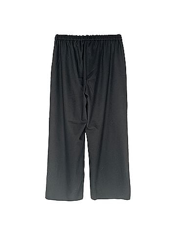 Max Mara S' Max Mara String Trouser Pants in Black Wool (view 2)