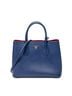 Prada Blue Cuir Double Handle Tote One size - photo 1