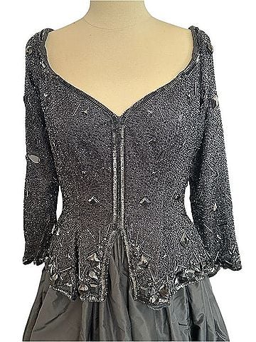 Oleg Cassini Vintage Spectacular 80s 90s Cocktail Dress (view 2)