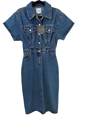 Le Lis Denim Midi Dress Casual Dress (view 1)