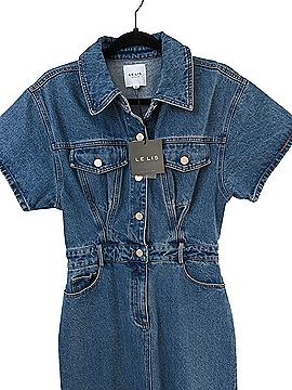 Le Lis Denim Midi Dress Casual Dress (view 2)