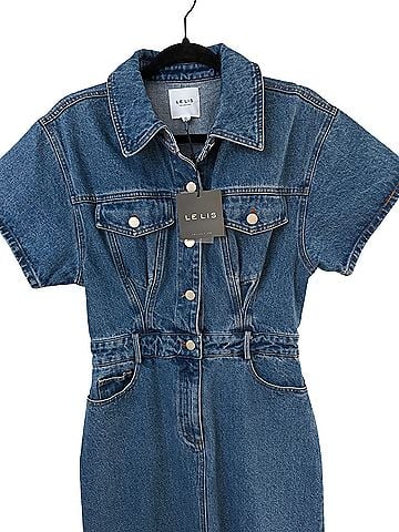 Le Lis Denim Midi Dress Casual Dress (view 2)