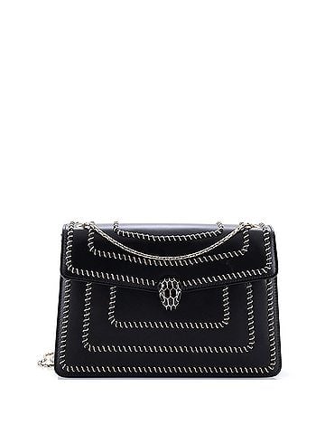 Bvlgari Serpenti Forever Shoulder Bag Embellished Leather Medium (view 1)