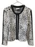 Joseph Ribkoff Animal Print Black White Jacket Size M - photo 1