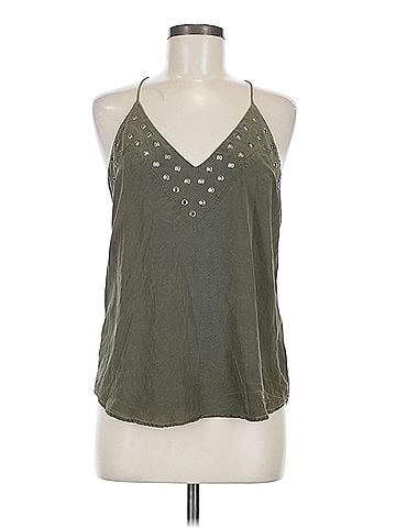 Lavender Brown Lavender Brown Sleeveless Silk Top (view 1)