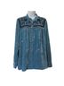 Double D Ranch Solid Blue Long Sleeve Button-Down Shirt Size M - photo 1