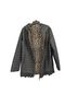 Kate Spade New York 100% Polyester 100% Polyester Leopard Print Solid Black Multi Color Coat Size M - photo 4