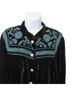 Double D Ranch Solid Black Long Sleeve Button-Down Shirt Size M - photo 2