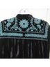 Double D Ranch Solid Black Long Sleeve Button-Down Shirt Size M - photo 6