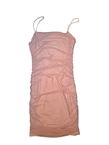 Hello Molly Ruched Mesh Spaghetti Strap Bodycon Mini Dress Cocktail Dress (view 1)