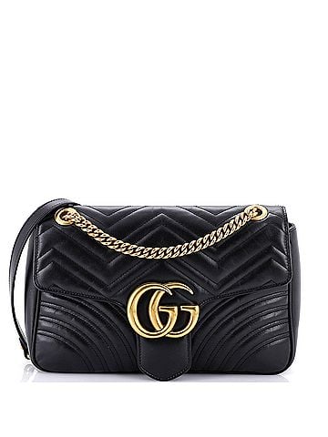 Gucci GG Marmont Flap Bag Matelasse Leather Medium (view 1)