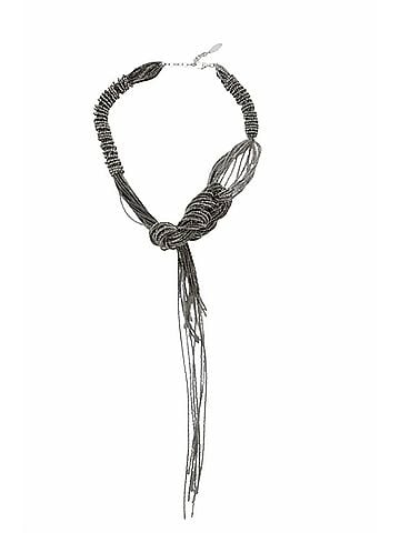 Brunello Cucinelli Monili Multi-Strand Tie Lariat Necklace in Cveru (view 1)