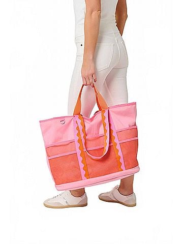 Shiraleah Women's Camden Neoprene Tote Bag in Pink (view 2)