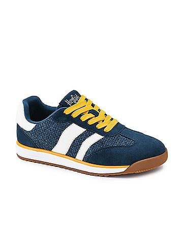 Corkys Women's Run It Back Low-Top Sneakers in Blue (view 1)