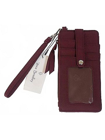 Vera Bradley Women's Ultimate Card Case Wallet in Raisin (view 2)