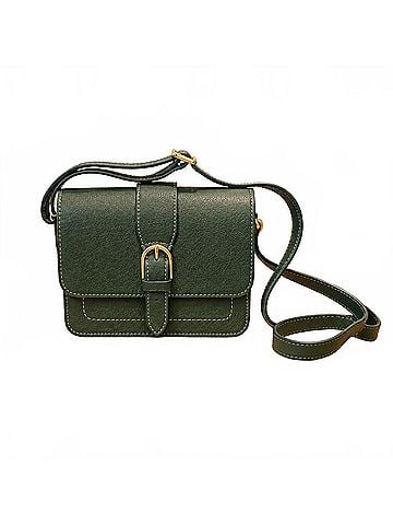 Fossil Zoey Medium Flap Handbag in Viridian Emerald Green/Gold (view 1)