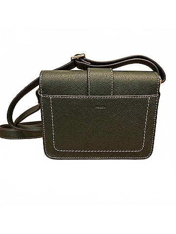 Fossil Zoey Medium Flap Handbag in Viridian Emerald Green/Gold (view 2)