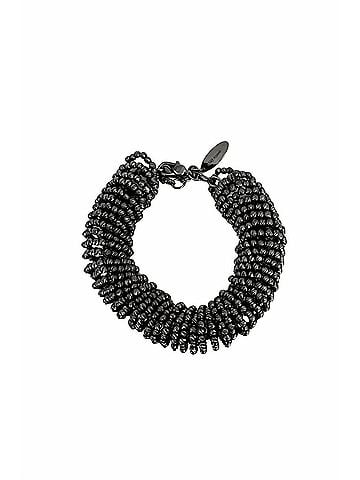 Brunello Cucinelli Women's Sterling Silver Bracelets in Black (view 1)
