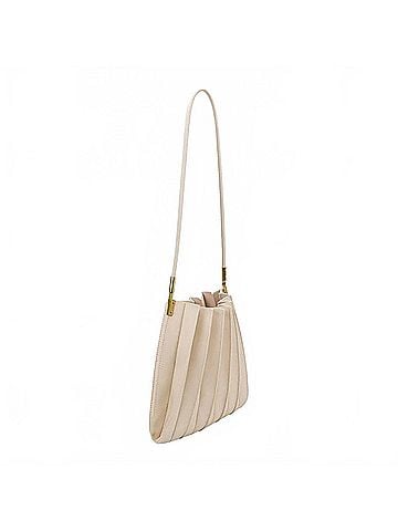 melie bianco Women's Pleated Vegan Leather Shoulder Bag in Carrie (view 2)