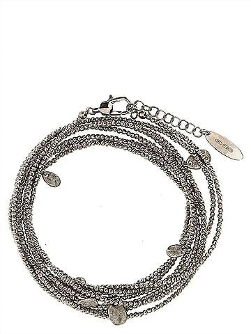 Brunello Cucinelli Sterling Mini Charms Bracelet in Silver (view 2)