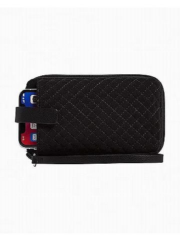 Vera Bradley Women's Rfid Smart Phone Wristlet Wallet in Classic Black (view 1)