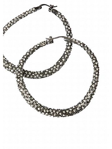 Valentino Garavani Women's Shadow Shine Earrings in Crystal (view 2)