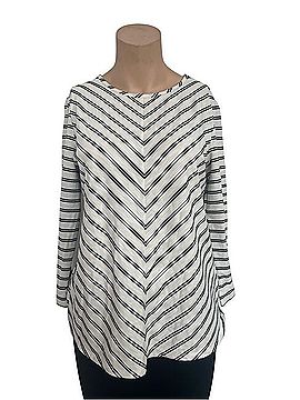 Van Heusen Chevron-Stripe Long Sleeve Top Long Sleeve T-Shirt (view 1)
