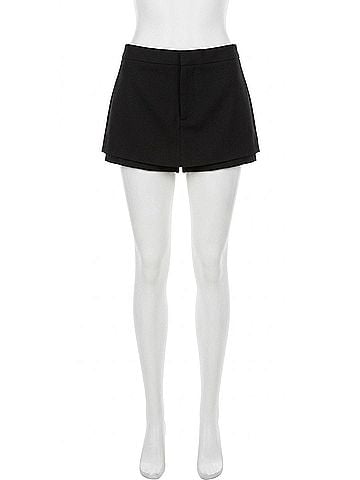 Sandy Liang Saba Shorts in Black (view 1)