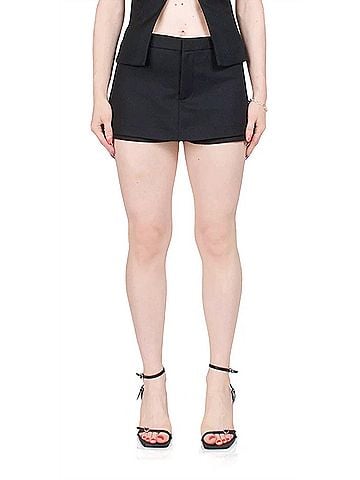 Sandy Liang Saba Shorts in Black (view 2)