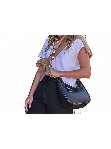 Hobo The Original Women's Cass Small Shoulder Bag in Black (view 2)