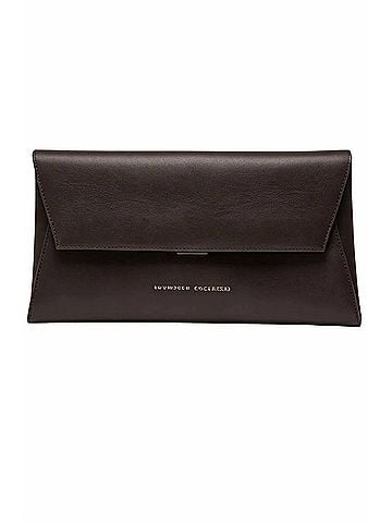 Brunello Cucinelli Women's Pochette Clutch Bag in Rust Brown (view 1)