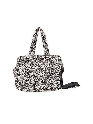 Katydid Collection Women's Quilted Duffel Weekender Bag in Brown Leopard Print (view 1)