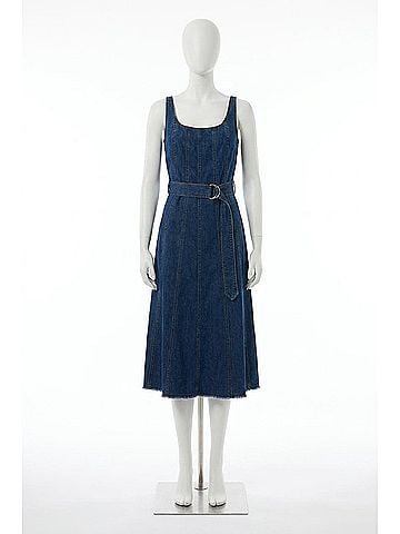 Joseph Ribkoff Fit And Flare Midi Dress in Denim (view 1)