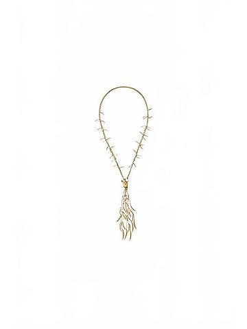 Zimmermann Women's Mira Lariat Necklace in Gold (view 1)