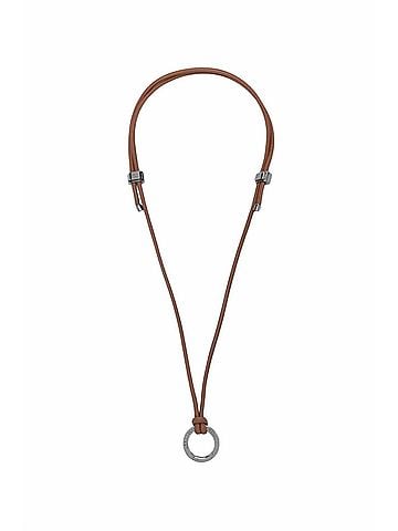 Brunello Cucinelli Women's Metal Logo Necklace in Gold (view 1)