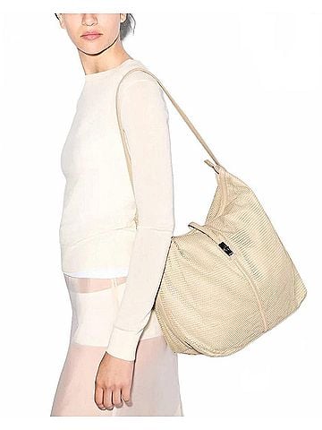 MZ Wallace Women's Mesh Large Astor Hobo Bag in Buff (view 2)