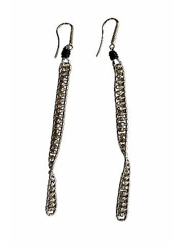 Brunello Cucinelli Women's Hook Fastening Drop Earrings in Metallic (view 1)