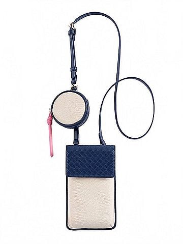 Shiraleah Women's Frankie Phone Holder Crossbody Bag in Navy (view 1)