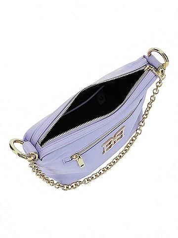 Bally Women's Eyfel Logo-Plaque Crossbody Bag in Lavender (view 2)