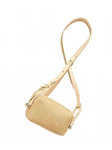 Shiraleah Woven's Gina Crossbody Bag in Ivory (view 1)
