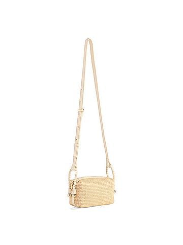 Shiraleah Woven's Gina Crossbody Bag in Ivory (view 2)