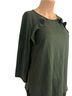 Van Heusen Solid Green 3/4 Sleeve Blouse Size XS - photo 3